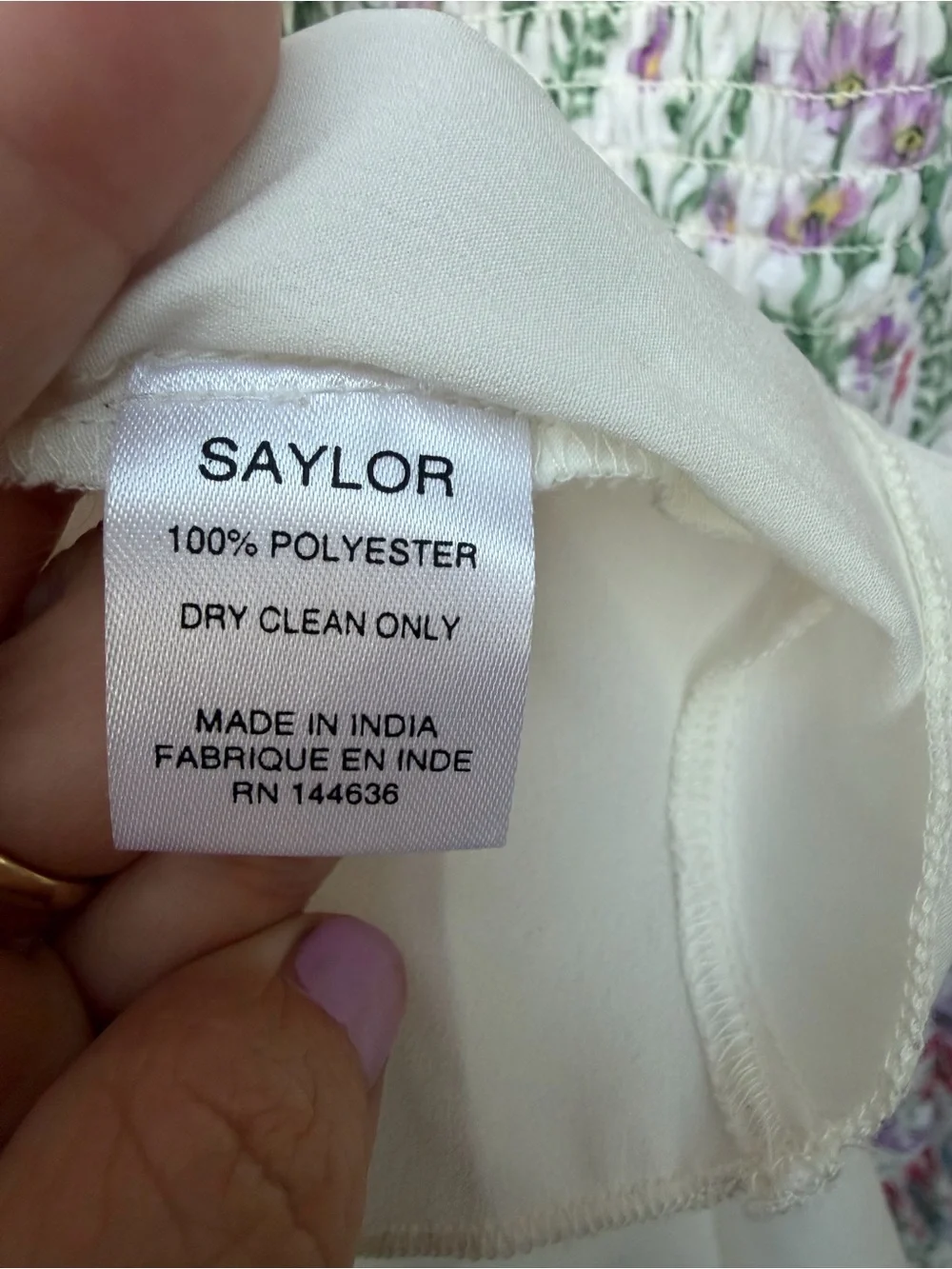 SAYLOR Maxi Dress LEANNA FLORAL DRESS Smocked Sundress Tiered white chic boho